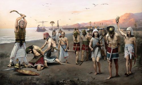 batalla del Delta pueblos del mar Ramsés III