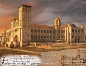 catedral románica de Compostela siglo XIII