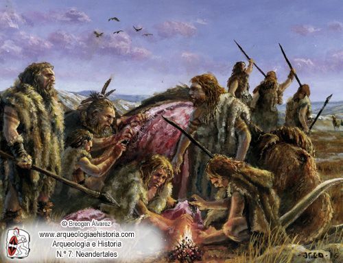 caza neandertales