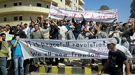 Manifestantes, Los comités de organización en la Guerra civil siria
