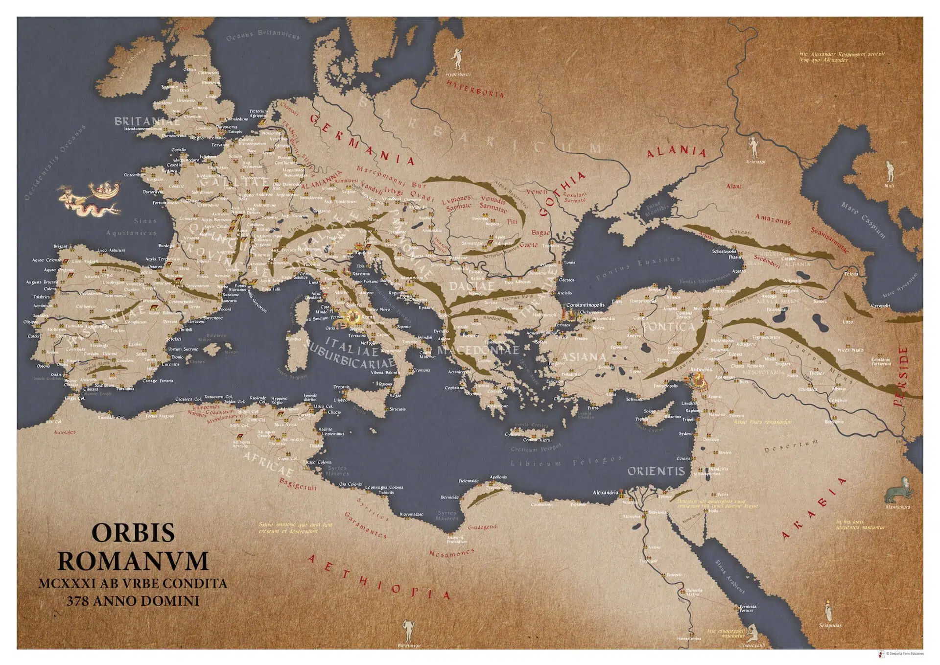 ORBIS ROMANVM - MCXXXI AB VRBE CONDITA Tabula Peutingeriana