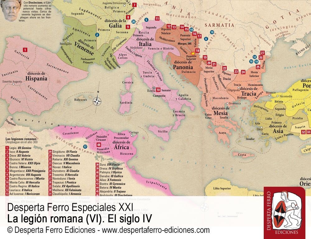 Legión romana en el siglo IV Las reformas de Diocleciano y Constantino y el nuevo modelo de Ejército por Philip Rance (Freie Universität Berlin)