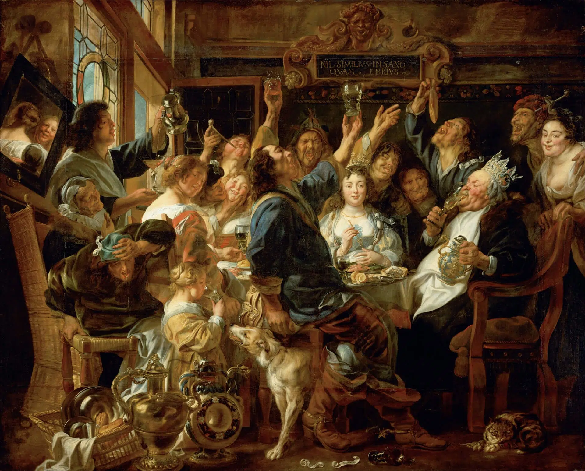 El Rey de Habas Jacob Jordaens Flandes