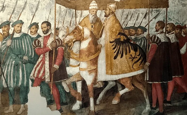 Clemente VII coronación imperial de Carlos V 