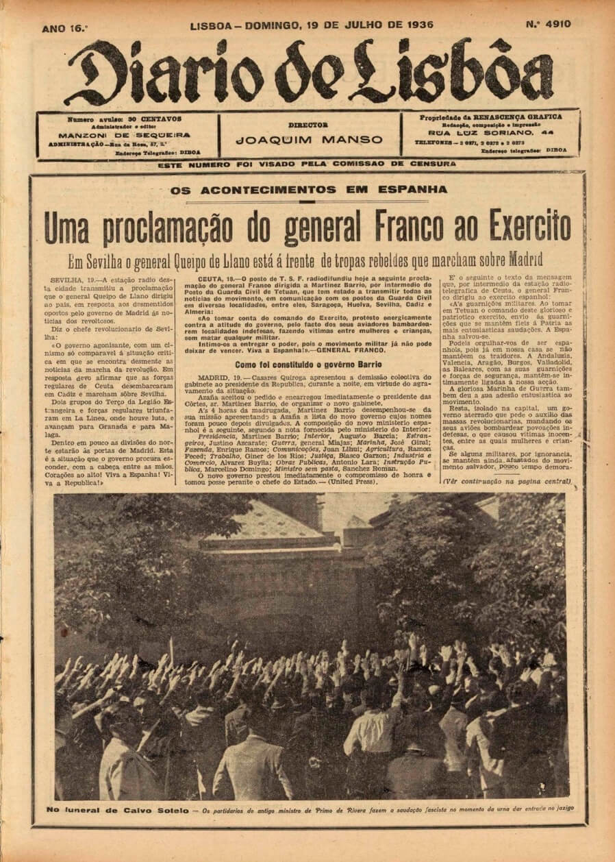 participación portuguesa en la Guerra Civil española