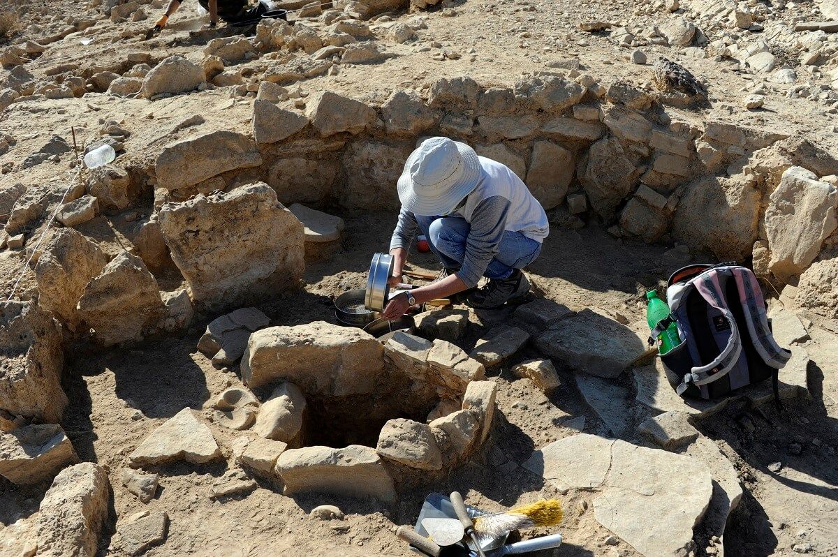 Recogida de muestras en Nahal Efe