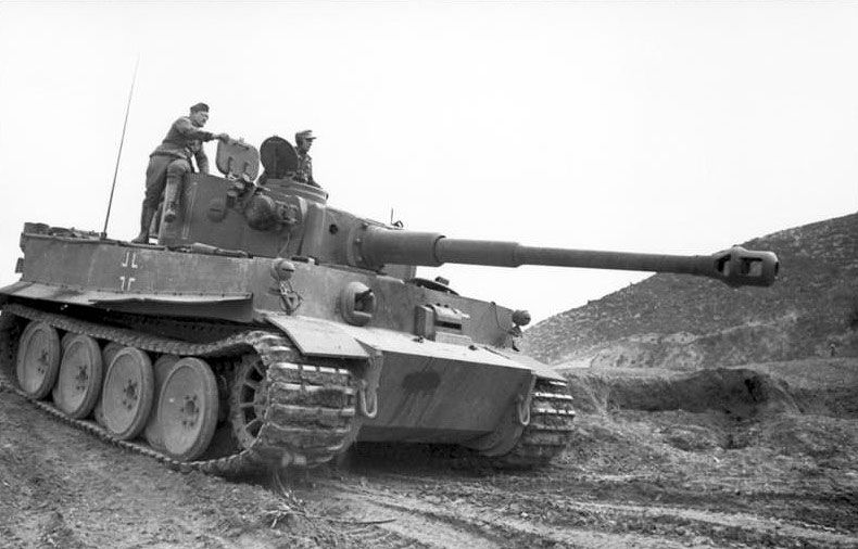 Panzer VI "Tiger I" en la campaña de Túnez de 1943