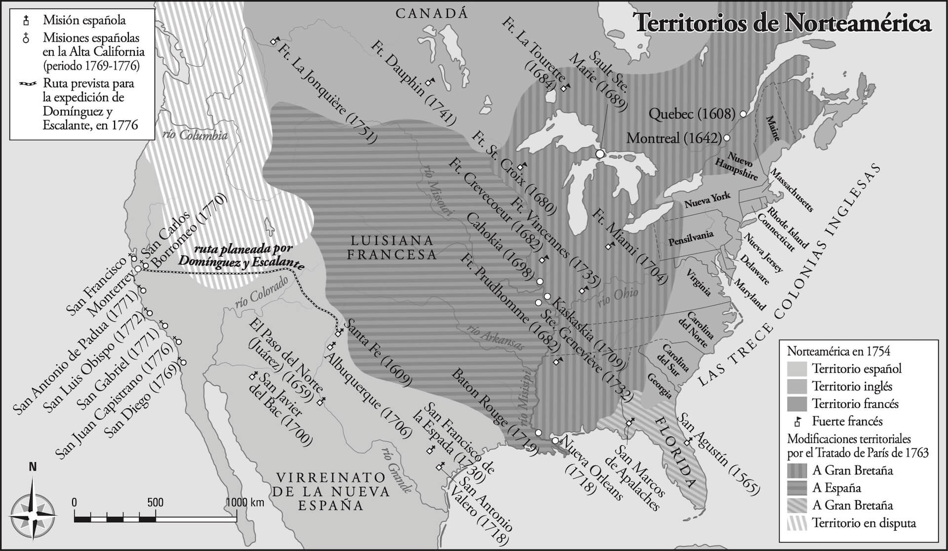 Mapa Norteamérica Forjado en la frontera Fe de erratas