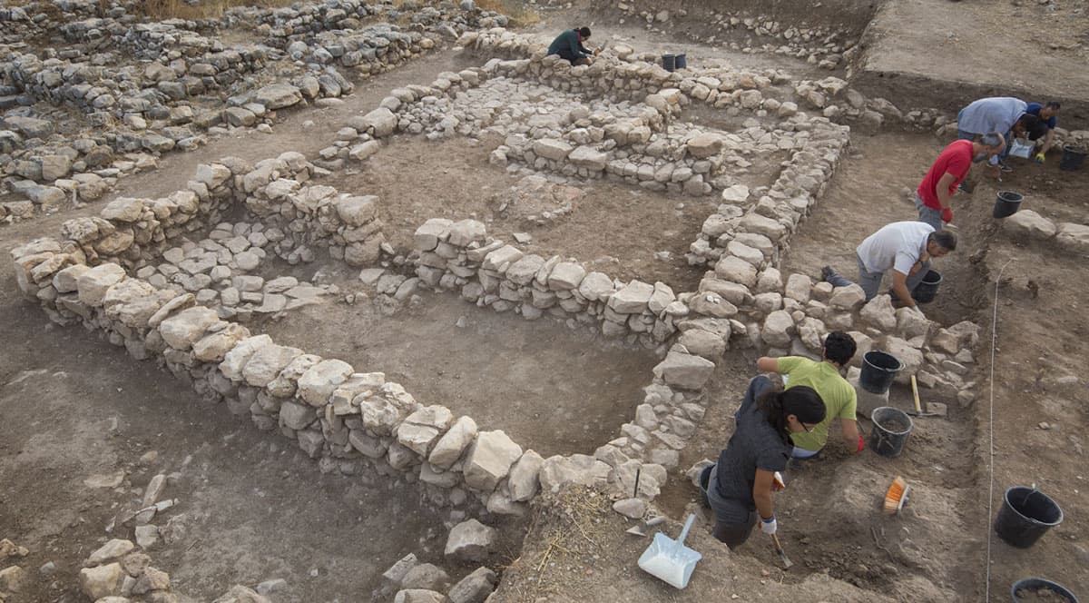 Planta de la llamada “casa A” de Tell el-Far’a arqueología biblia