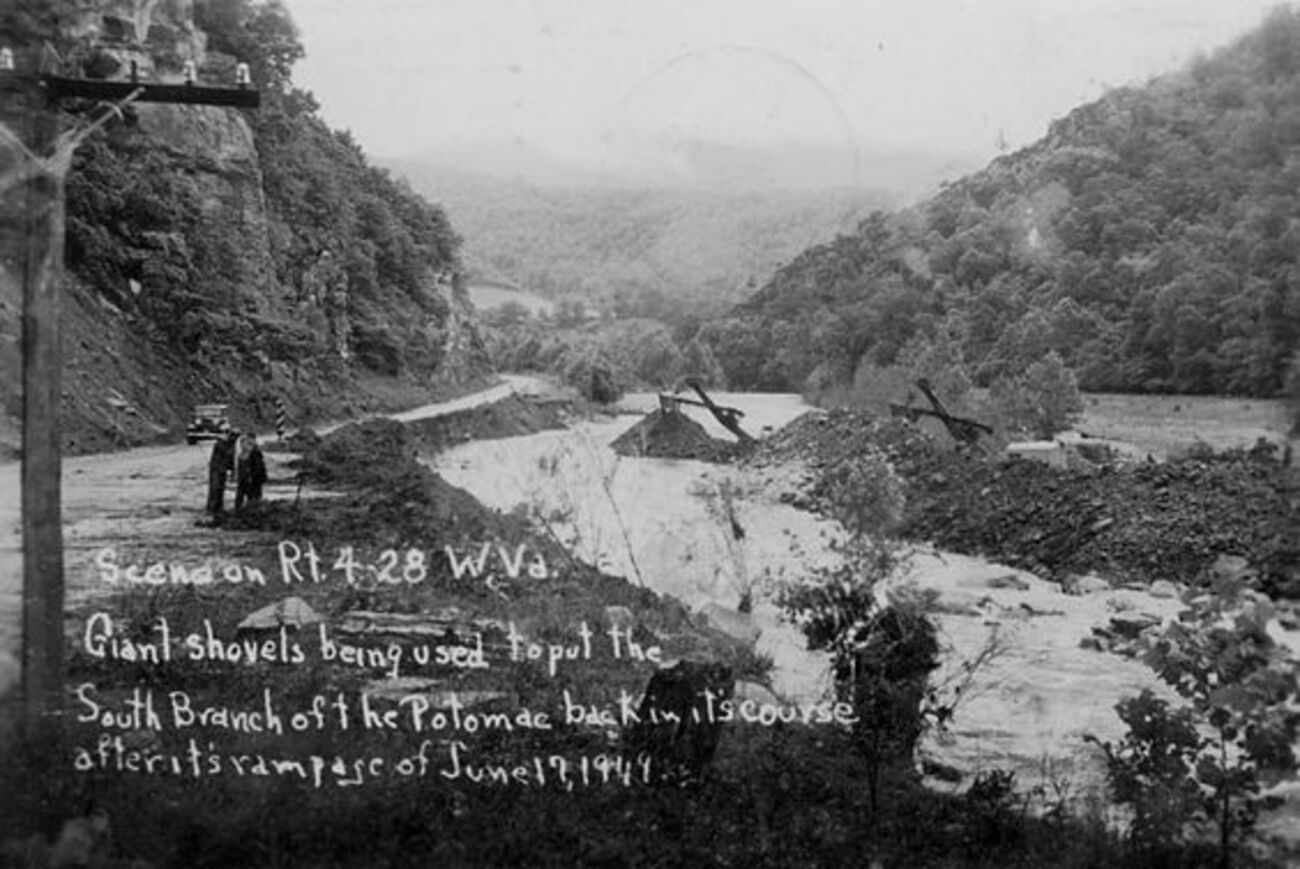 El ramal sur del Shenandoah, fotografiado en 1949 stonewall jackson