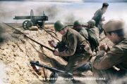 recreación histórica soldados soviéticos segunda guerra Mundial