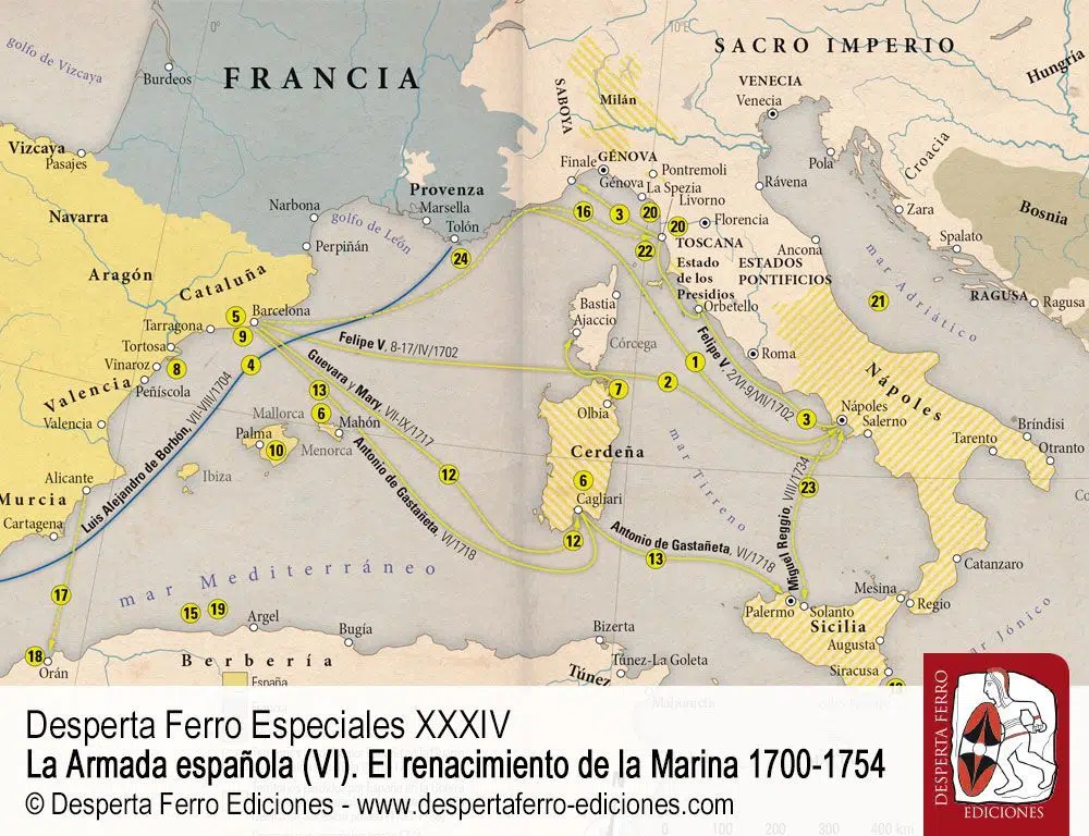 La estrategia naval de la monarquía durante el reinado de Felipe V por María Baudot Monroy (UNED) Armada española 1700 1754