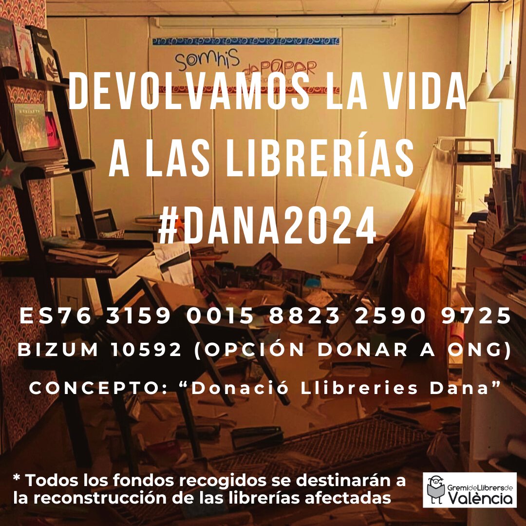 devolvamos la vida a las librerías valencia dana