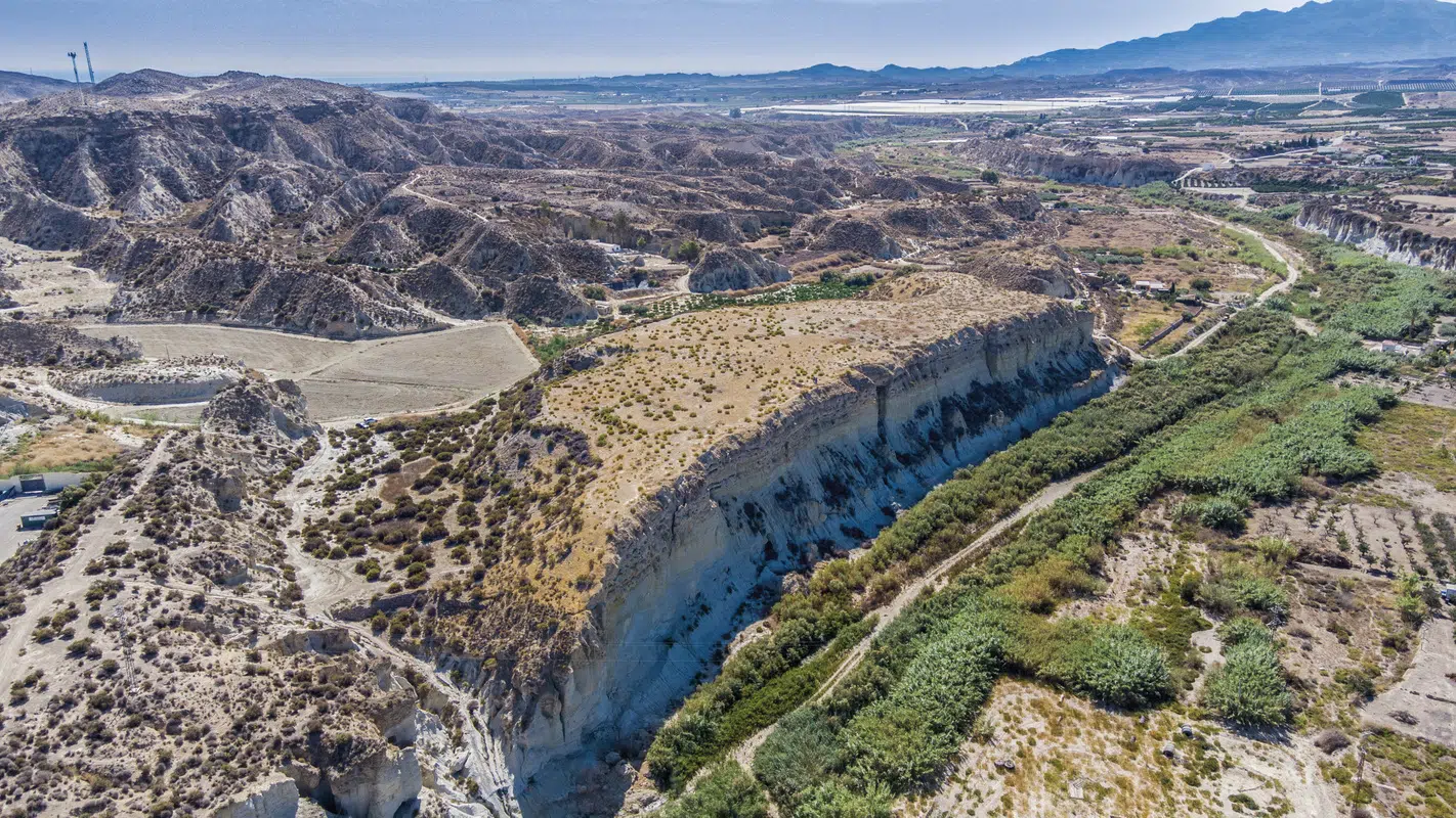 Vista aérea del yacimiento de El Argar